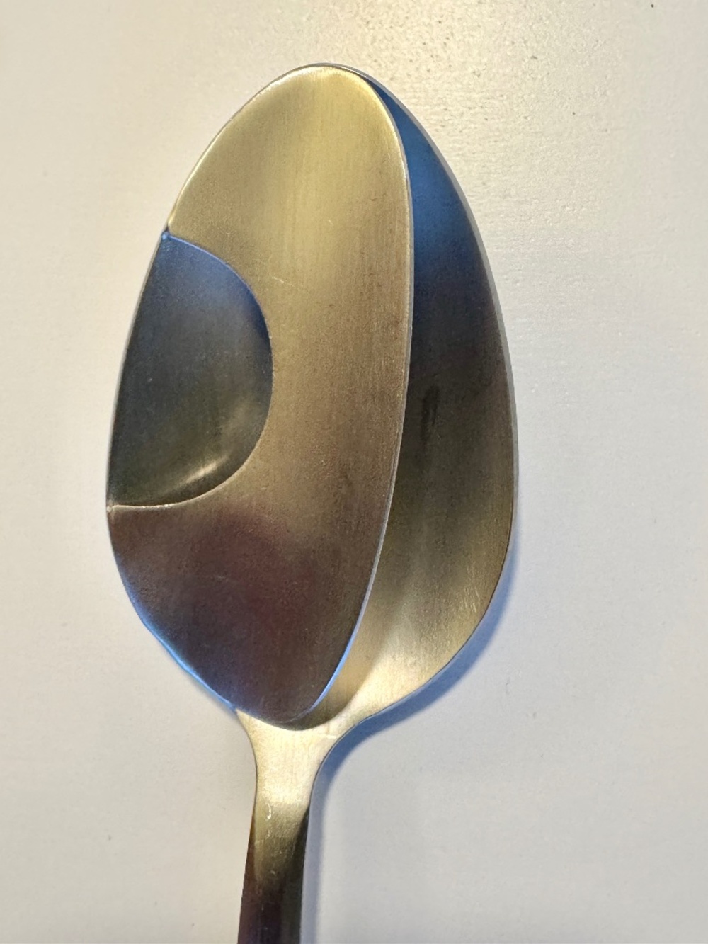 Moustache Spoon: Keeps Mustache Dry + Groomed! Stainless Built-in Guard Vintage